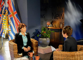 BC Premier Christy Clark Visited Fairchild TV