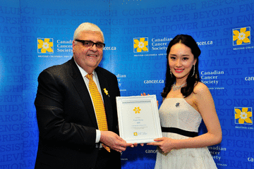 Miss Chinese Vancouver Maggie honored with the title of Ambassador of Hope
