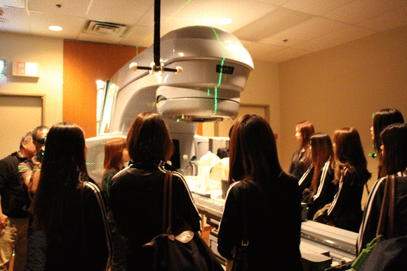 visiting radiation therapy room