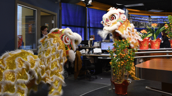 Fairchild Television Celebrated New Year with Lion Dance