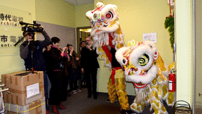 Fairchild Television Celebrated New Year with Lion Dance