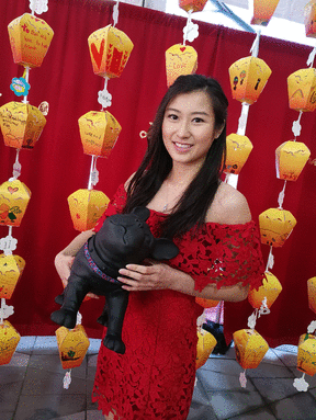 Cheryl Ng brought Chinese New Year greetings at 2018 Lunar Fest