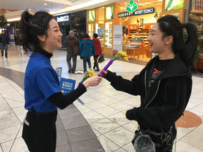 Miss Chinese Vancouver Volunteered at the Daffodil Sale