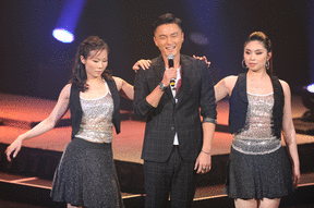Benjamin Yuen, Eliza Sam, Mat Yeung, and Rebecca Zhu<br>Enjoyed an Amazing Evening at Fans Party<br>