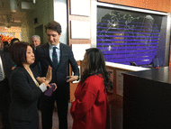 加拿大總理杜魯多今日下午到訪新時代電視 接受本台獨家專訪