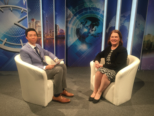 Minister of Health- The Honourable Jane Philpott visited Fairchild TV today for an interview