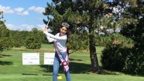 華姐林昀佳擔任中僑慈善高爾夫球賽主禮嘉賓