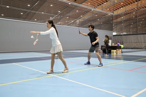2020「華姐」及城市電視節目主持姚珮泓Kitty與拍檔參加羽毛球比賽